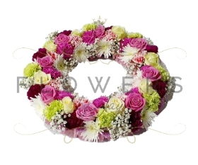 Pink and Limes Wreath