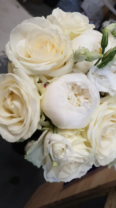 Ivory Dome Bridal Bouquet