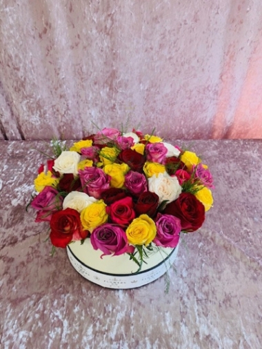 Mix Roses Hat box