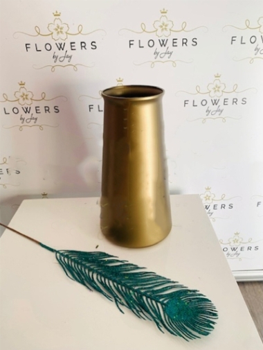 Gold Tall Stem Vases