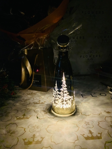 Golden Light Up Bottle