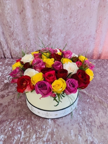 Mix Roses Hat box