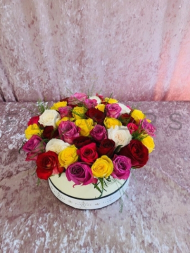 Mix Roses Hat box