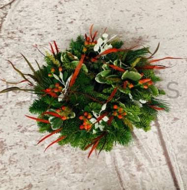 Pine Door Wreath