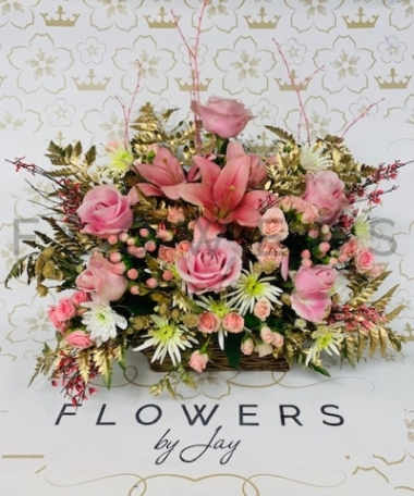 Pink & Gold Arrangement