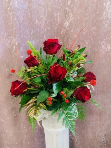 Red Rose Table Centres