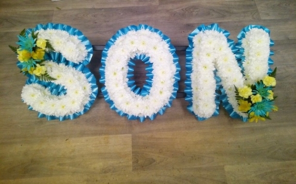 Son Letters with Spray