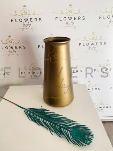 Gold Tall Stem Vases