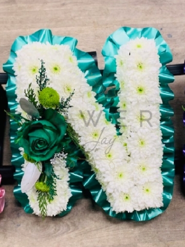 Emerald Green Ribbon Lettering